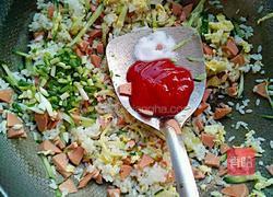 番茄酱炒饭的做法图解5