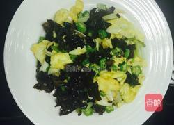 大葱木耳炒鸡蛋的做法图解3