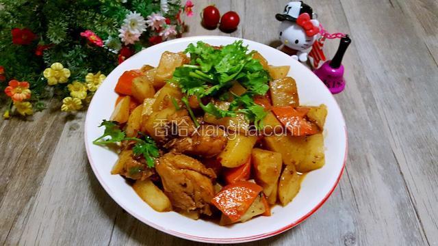 番茄鸡腿炖土豆