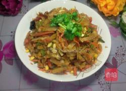 豆芽炒饼丝的做法图解14