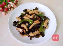 黑木耳炒鱿鱼的做法图解7