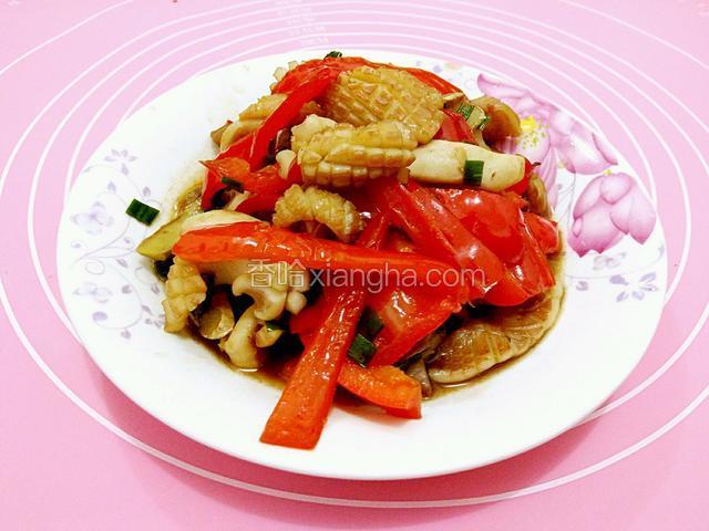 红椒鱿鱼卷