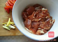 丝瓜彩椒炒肉的做法图解3