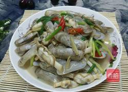 爆炒蛏子的做法图解4