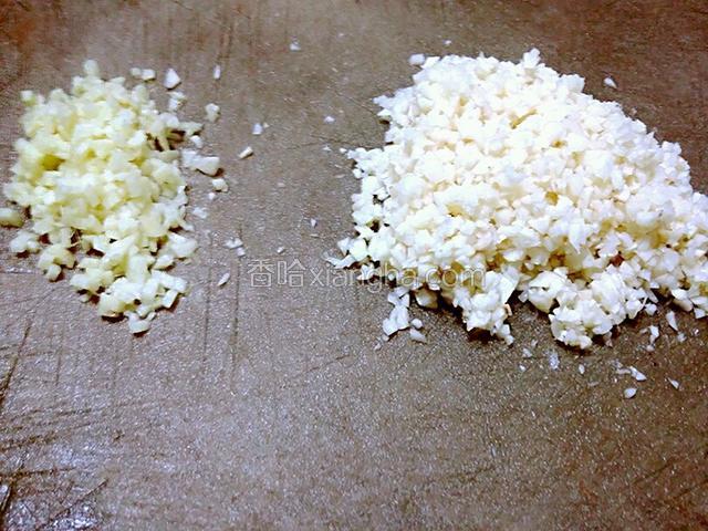 把姜.蒜剁成越碎越好的细末
