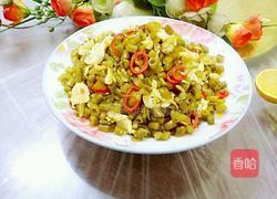 酸豆角炒鸡蛋的做法图解15