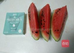 西瓜巧克力棒冰的做法图解1