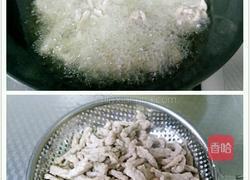 韭菜苔炒肉丝的做法图解4