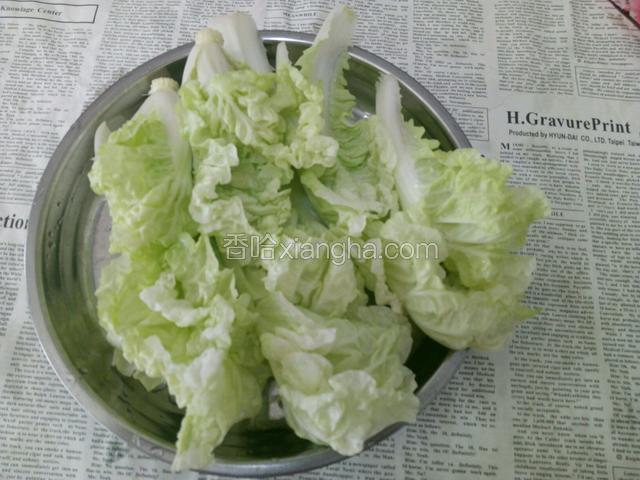 白菜洗净晾干