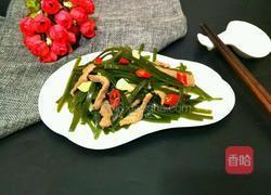 肉丝炒海带的做法图解9