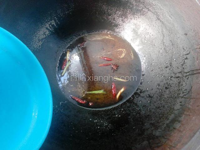 倒入适量水
