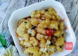 辣炒花菜的做法图解7