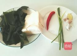 海带结烧豆腐的做法图解1