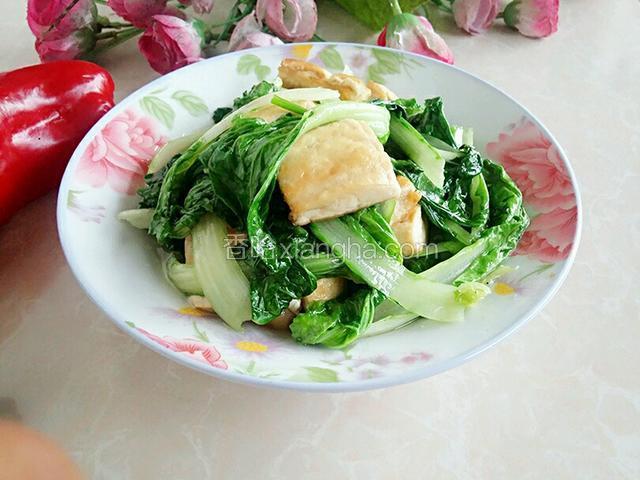 青菜炒豆腐