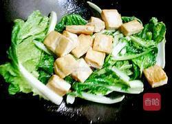 青菜炒豆腐的做法图解11