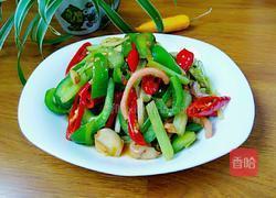 青椒炒墨鱼的做法图解7