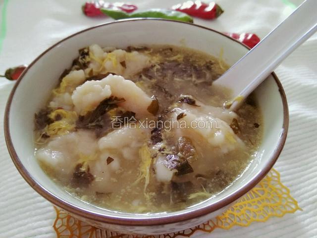酸菜面疙瘩汤