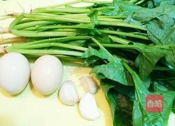 菠菜炒鸡蛋的做法图解1