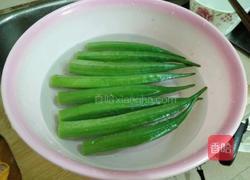 秋葵炒鸡蛋的做法图解3