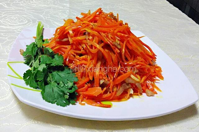 胡萝卜丝炒肉