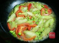 丝瓜炒毛豆的做法图解7