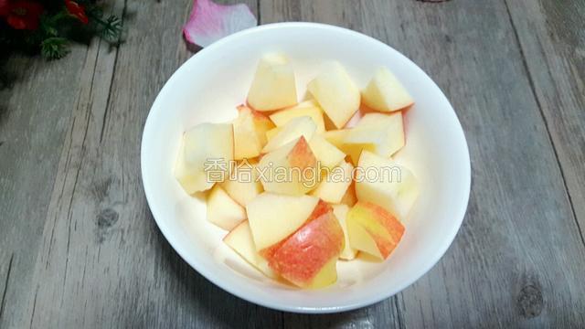 苹果切小块