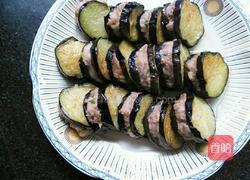 油炸茄子酿肉的做法图解5
