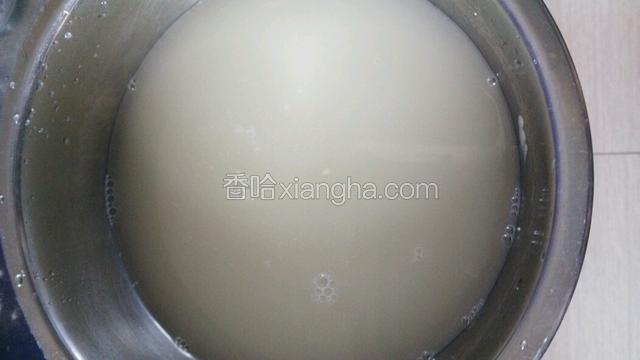 把发酵粉放入35℃的水中化开