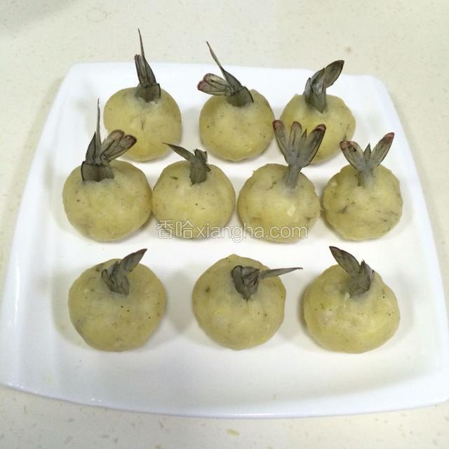 10个虾球全部操作完成。