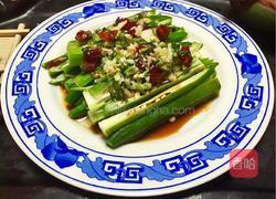 葱油秋葵的做法图解1