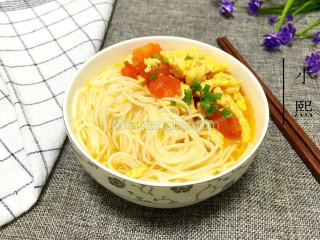 番茄鸡蛋捞面条