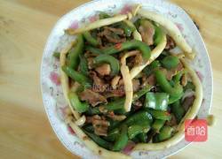 青椒蘑菇炒肉的做法图解8