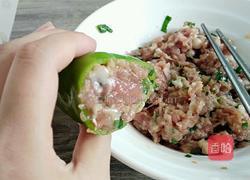 虎皮尖椒酿肉的做法图解6