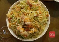 三鲜炒面的做法图解3