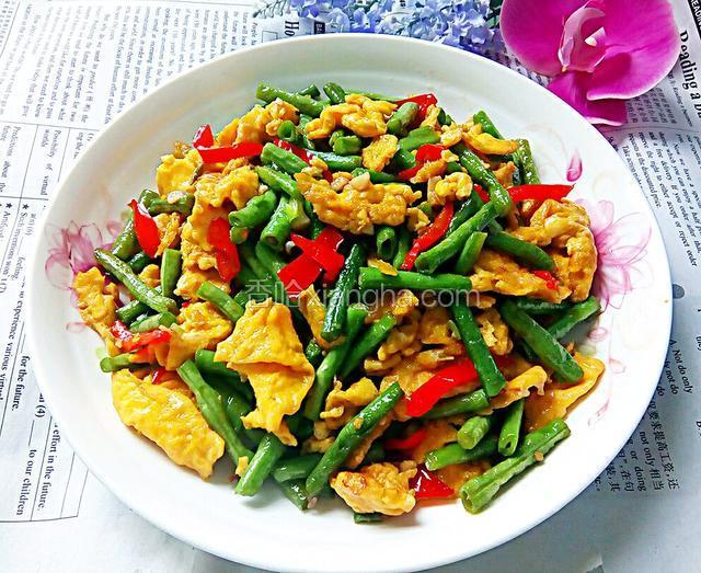 豇豆炒鸡蛋