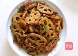 莲藕炒肉的做法图解8