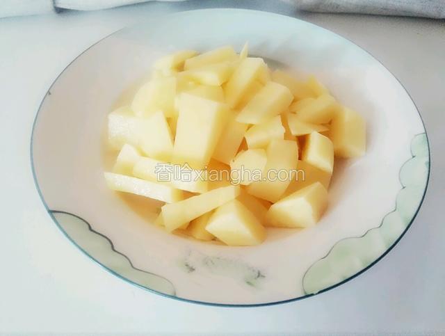 土豆切块
