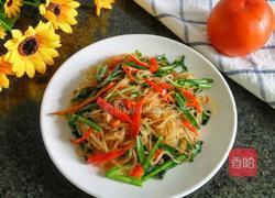 韭菜炒粉丝的做法图解7