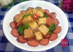 香肠炒豆腐的做法图解7