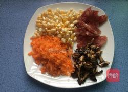 香菇腊肠焖饭的做法图解3