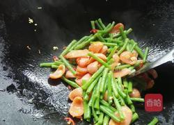 豆角炒香肠的做法图解9