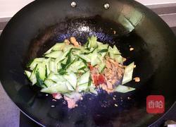 黄瓜炒肉的做法图解6