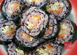 紫米金针菇寿司的做法图解8