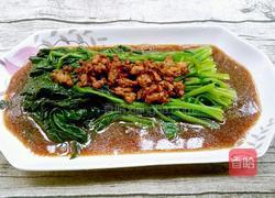 肉酱菠菜的做法图解9