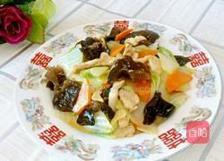 白菜猪肉炒木耳的做法图解10