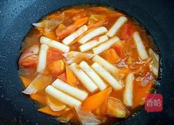 番茄炒年糕的做法图解5