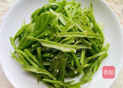 炒空心菜梗的做法图解3