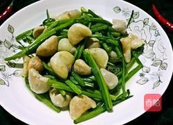 韭菜花炒青菱的做法图解10