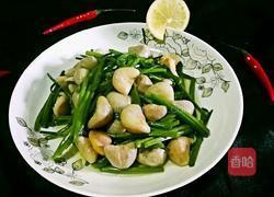 韭菜花炒青菱的做法图解11