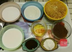 芝士摩卡蛋糕的做法图解1